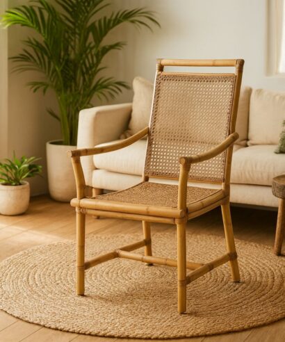 Rattan Dining Chair W Arm