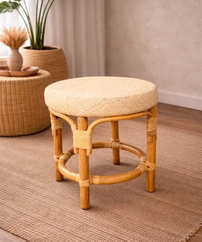 Nusa Round Rattan Stool
