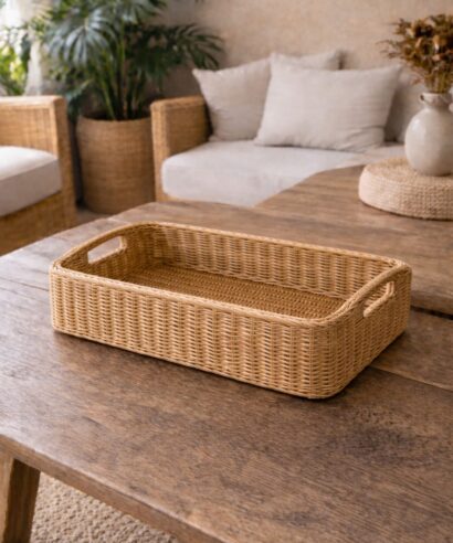 Artisan Low Profile Rattan Tray